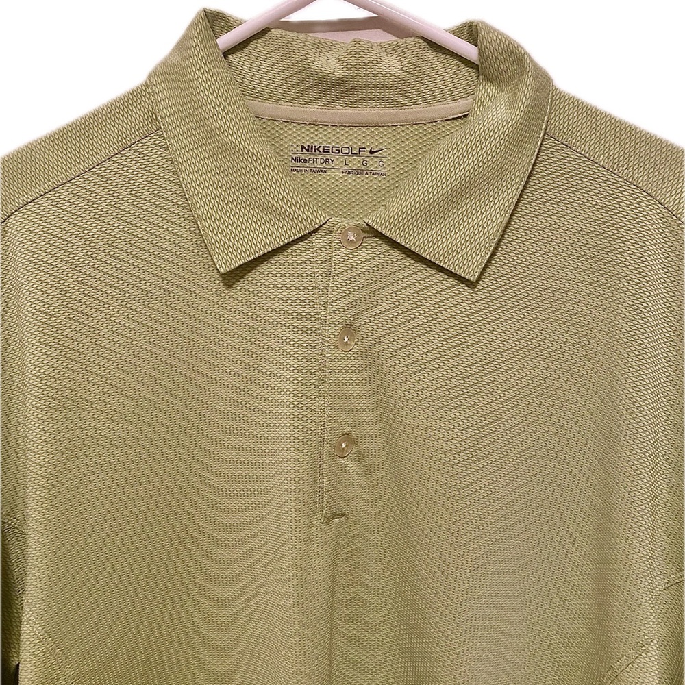 Men’s Nike Golf Polo Green Dry Fit Size Large
